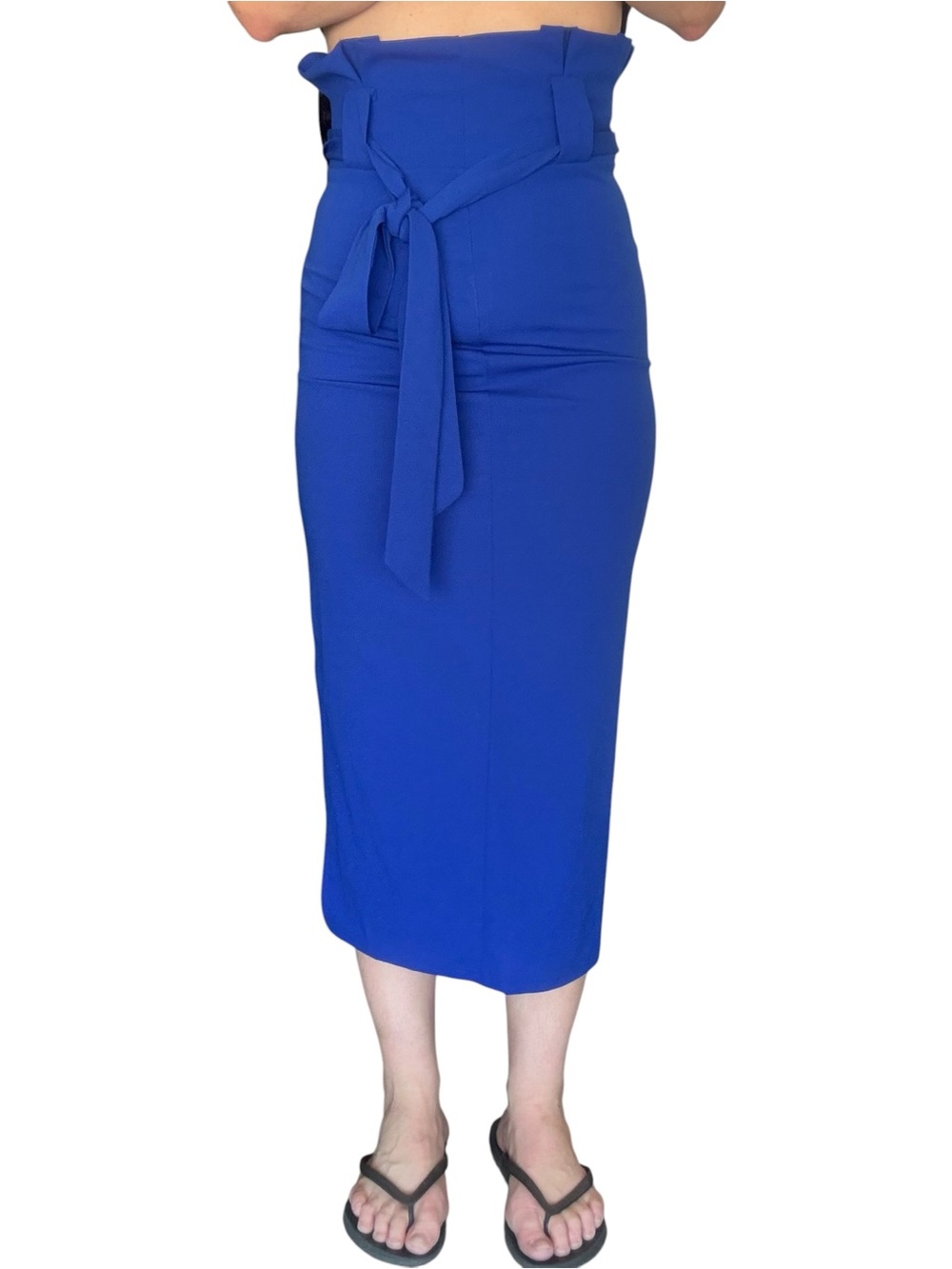 Paperbag waist pencil skirt NWOT